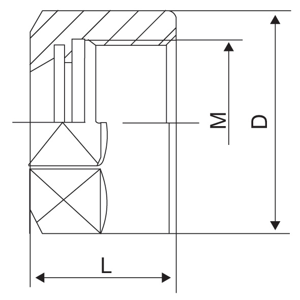 A Type (HEX) Nuts - Diagram