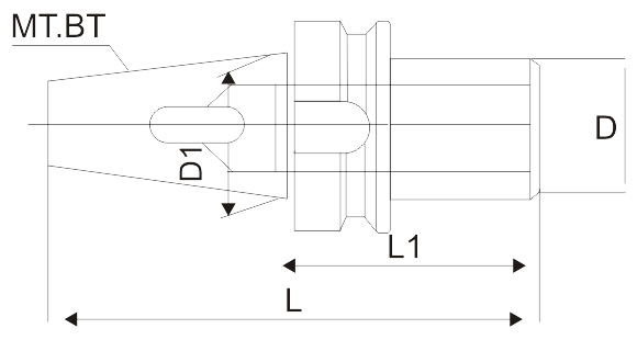 BT - MT (Reduction Socket) Adaptor - Diagram