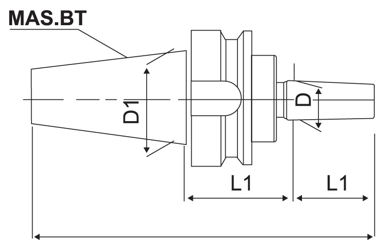 BT Drill Chuck Adaptor - Diagram
