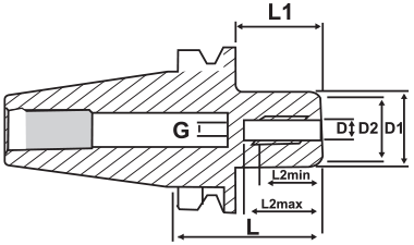 BT Series Hydrogrip Adaptor - Diagram