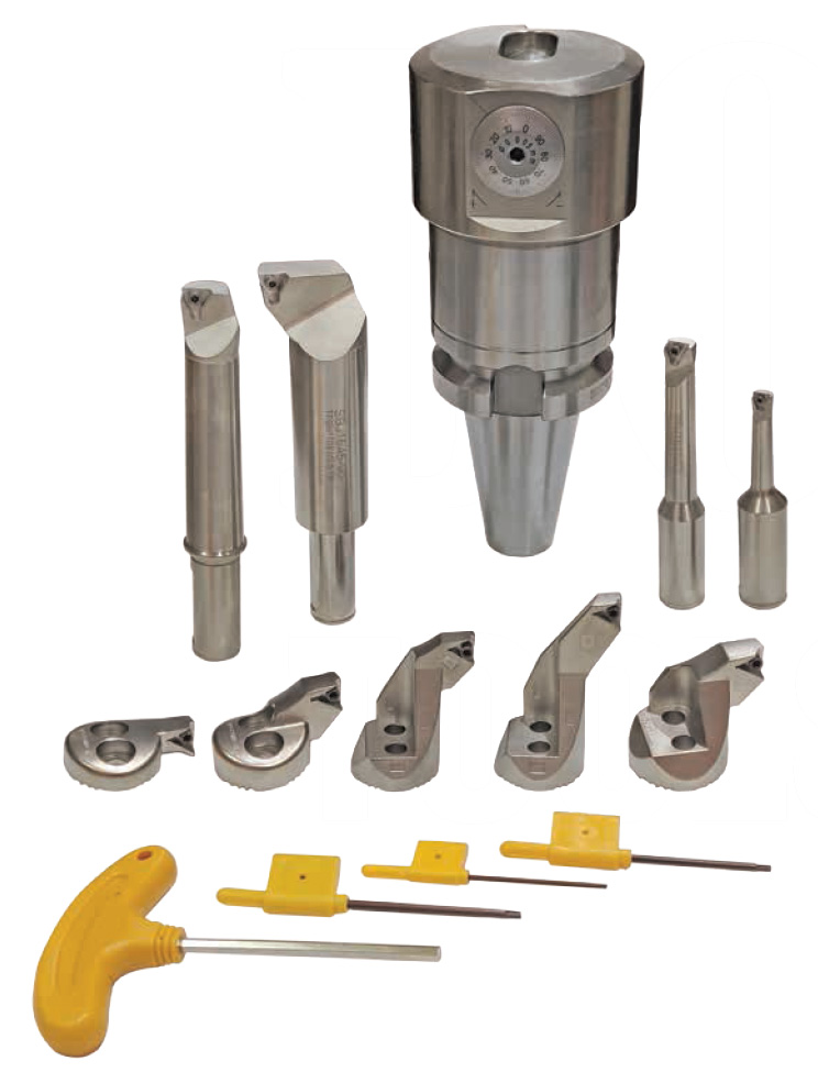 Fine Boring Head Set BT40- Range 8-204mm (0.005mm)