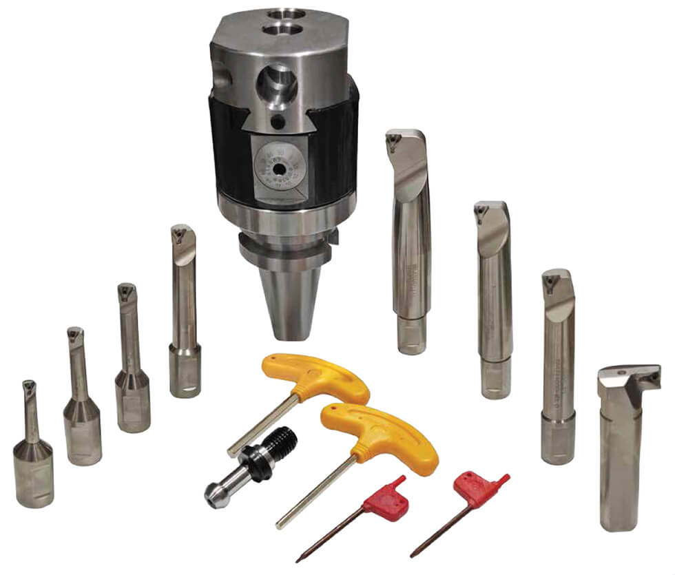 Fine Boring Head Set
BT40-Range 8-280mm (0.01mm)