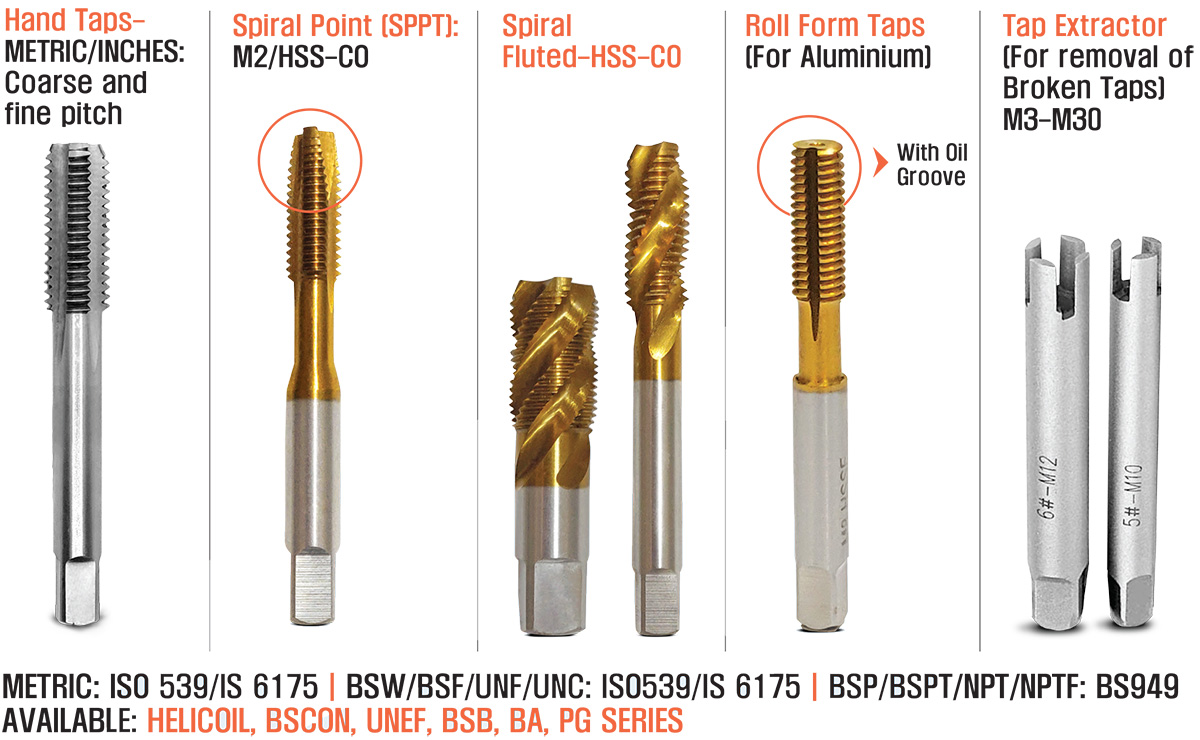 Hand & Short Machine Taps