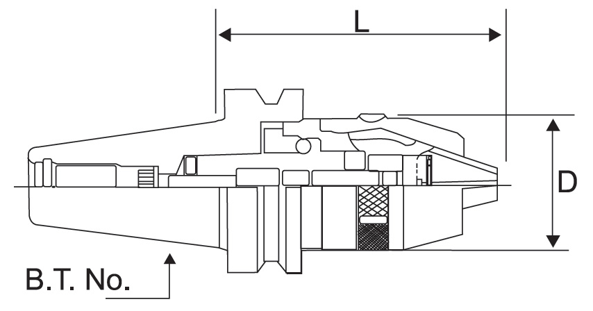 Integrated Keyless Drill Chuck - Diagram