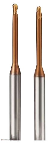 Long Neck Endmill 55 HRC: Flat/Ball