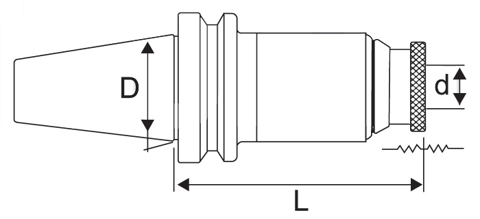 Quick Change Tapping Adaptor: BT Series - Diagram