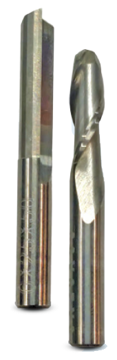 Solid Carbide 2 Fluted Ball/Flat Endmill