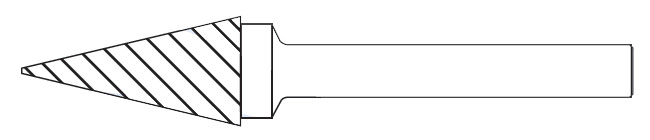Tungsten Carbide Rotary Burrs - Conical