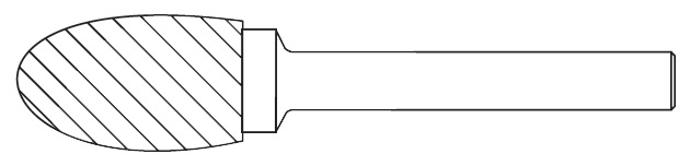 Tungsten Carbide Rotary Burrs - Tree Radius
